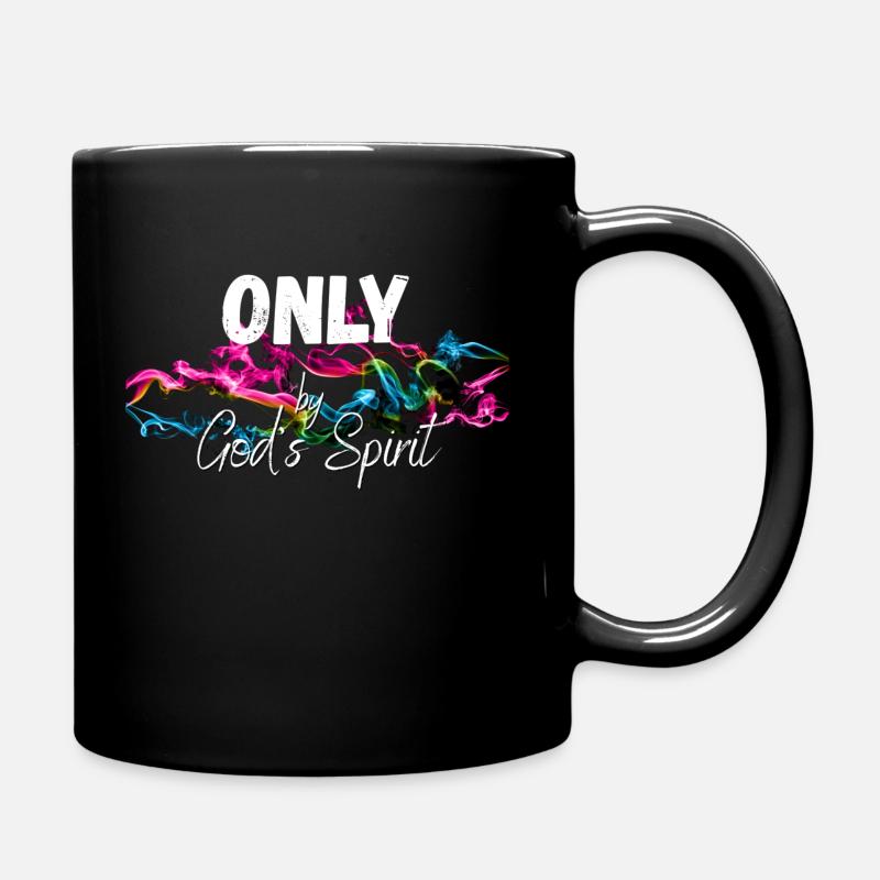 Seulement par l’ de Dieu - Mug uni - noir