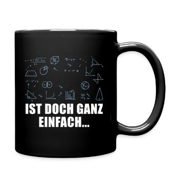 Mathematik Professor Mathelehrer Mathematiker - Tasse einfarbig - Schwarz - Rechts