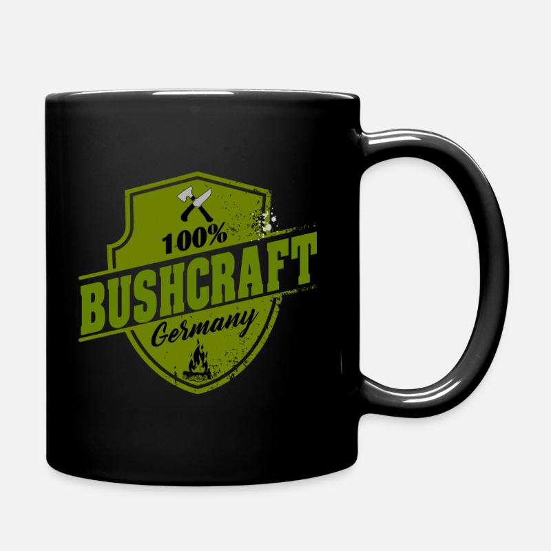Für Bushcraft Freunde - Tasse einfarbig - Schwarz