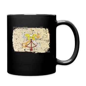 Flag Vatican Italy Symbol Emblem - Full Colour Mug - black - Right