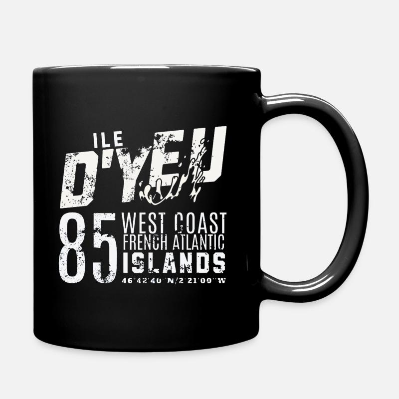 ile d Yeu West Coast French Atlantic Islands - Mug uni - noir