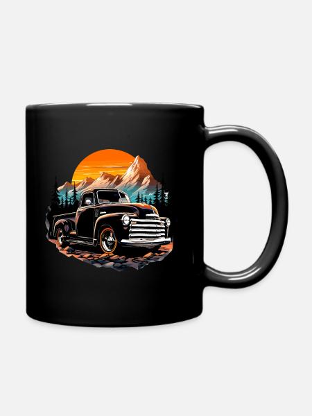 Chevy LKW - Tasse einfarbig - Schwarz
