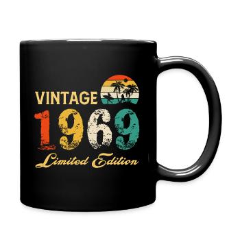 Vintage 1969 Limited Edition Made In 1969 Birthday - Full Colour Mug - black - Right