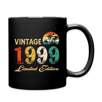 Vintage 1999 Limited Edition Made In 1999 Birthday - Full Colour Mug - black - Right
