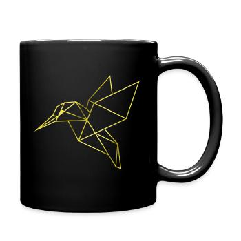 Kingfisher Bird - Full Colour Mug - black - Right