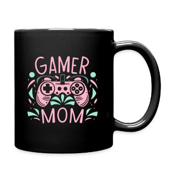 Maman joueur - Mug uni - noir - Droite