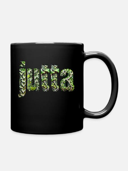 jutta efeu name frau - Tasse einfarbig - Schwarz