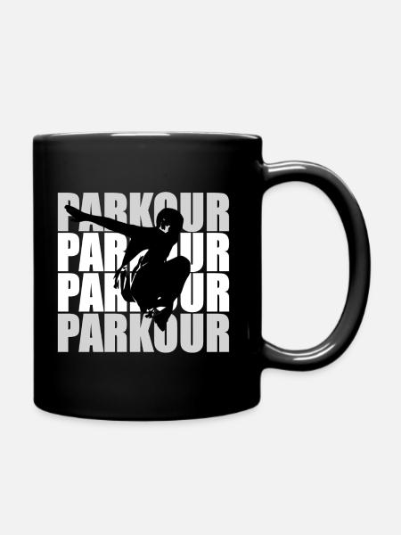 Parkour - Tasse einfarbig - Schwarz