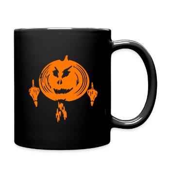 Jack o Fuck - Tasse einfarbig - Schwarz - Rechts