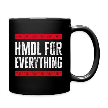HMDL for Evth - Alhamdulillah für alles - Tasse einfarbig - Schwarz - Rechts