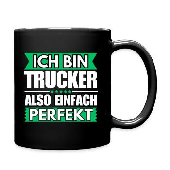 Einfach ein Perfekter Einfach ein Perfekter - Tasse einfarbig - Schwarz - Rechts