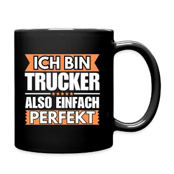 Einfach ein Perfekter Einfach ein Perfekter - Tasse einfarbig - Schwarz - Rechts