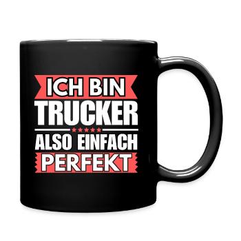 Einfach ein Perfekter Einfach ein Perfekter - Tasse einfarbig - Schwarz - Rechts