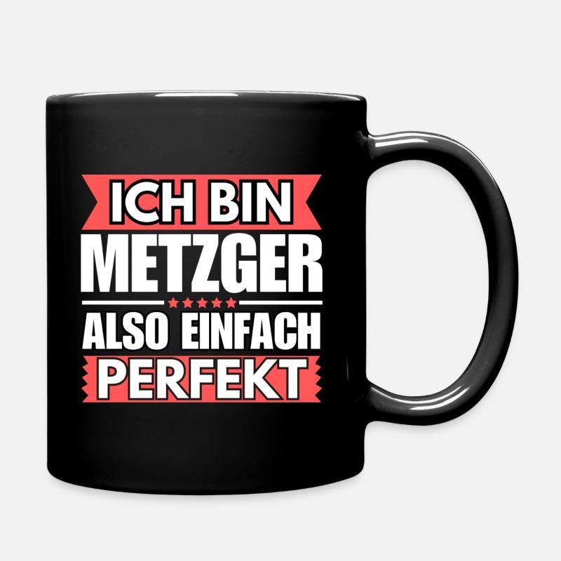 Einfach ein Perfekter Metzger - Tasse einfarbig - Schwarz