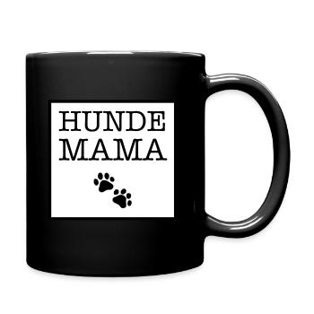 Hunde Mama - Tasse einfarbig - Schwarz - Rechts