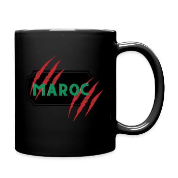 Maroc Patch with Scratch - Full Colour Mug - black - Right