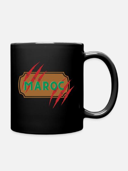 Maroc Patch mit Kratzer - Tasse einfarbig - Schwarz