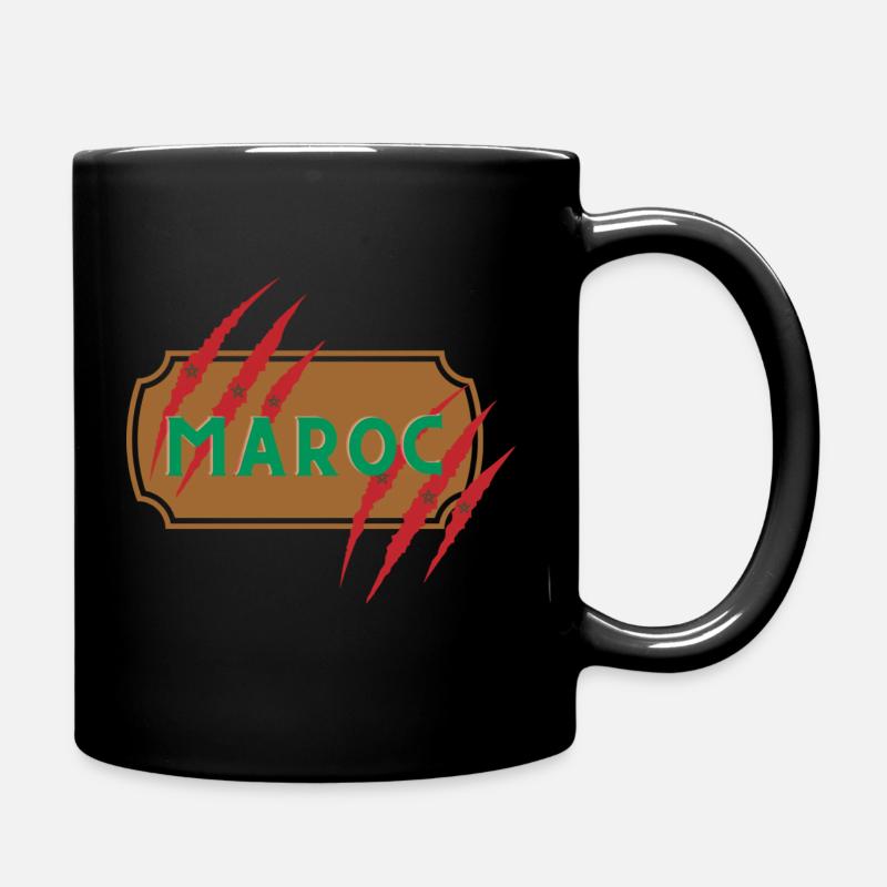 Maroc Patch mit Kratzer - Tasse einfarbig - Schwarz
