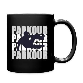 Le parkour - Mug uni - noir - Droite