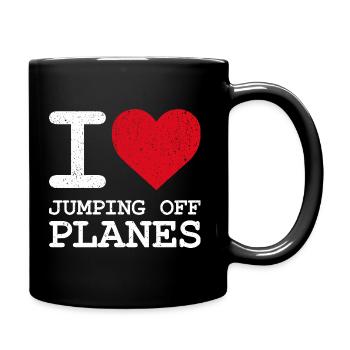 Parachutisme Passion Design. Cadeau d’adrénaline parfait - Mug uni - noir - Droite