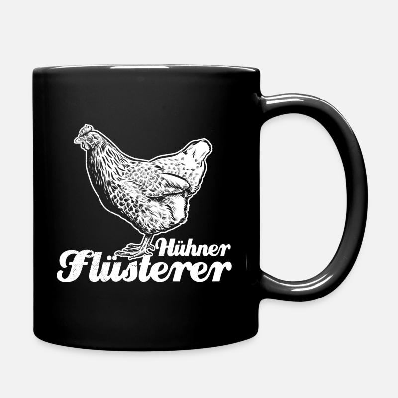 Hühnerflüsterer - Huhn - Hühnerfan - Tasse einfarbig - Schwarz