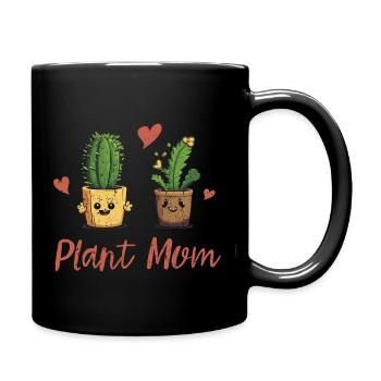 Die Freude eines Gartenliebhabers - Tasse einfarbig - Schwarz - Rechts