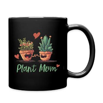 Die Freude eines Gartenliebhabers - Tasse einfarbig - Schwarz - Rechts