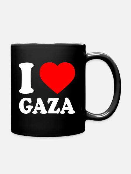 I love gaza - Mug uni - noir