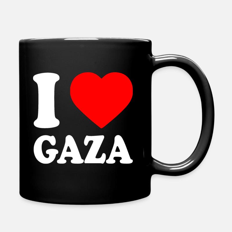 I love gaza - Mug uni - noir