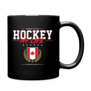 Hockey my Life - Full Colour Mug - black - Right