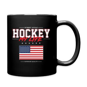 Hockey my Life - Full Colour Mug - black - Right
