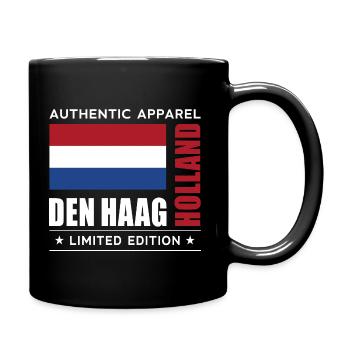 Den Haag - Tasse einfarbig - Schwarz - Rechts