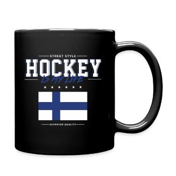 Hockey is my Life - Full Colour Mug - black - Right