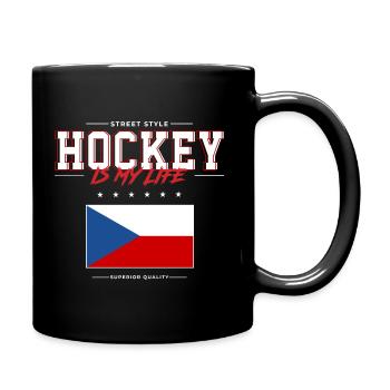 Hockey is my Life - Tasse einfarbig - Schwarz - Rechts