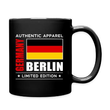 Berlin - Tasse einfarbig - Schwarz - Rechts