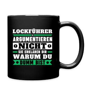 Lure leaders don't argue - Full Colour Mug - black - Right