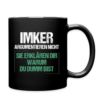 Les apiculteurs ne discutent pas - Mug uni - noir - Droite