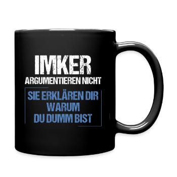 Les apiculteurs ne discutent pas - Mug uni - noir - Droite
