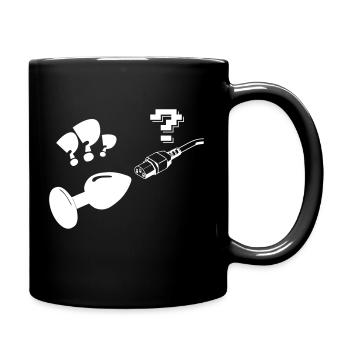 plug and play - PC-Stecker Computer Nerd - Tasse einfarbig - Schwarz - Rechts