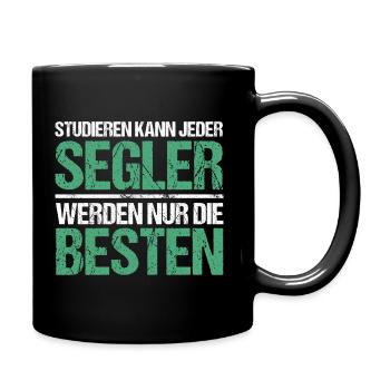 Anyone can study - Segler Edition - Full Colour Mug - black - Right