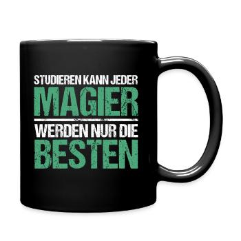 Anyone can study - Zocker Edition - Full Colour Mug - black - Right