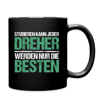 Anyone can study - Dreher Edition - Full Colour Mug - black - Right