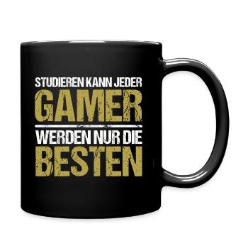Anyone can study - Gamer Edition - Full Colour Mug - black - Right
