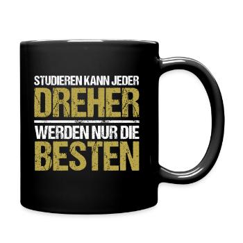 Anyone can study - Dreher Edition - Full Colour Mug - black - Right