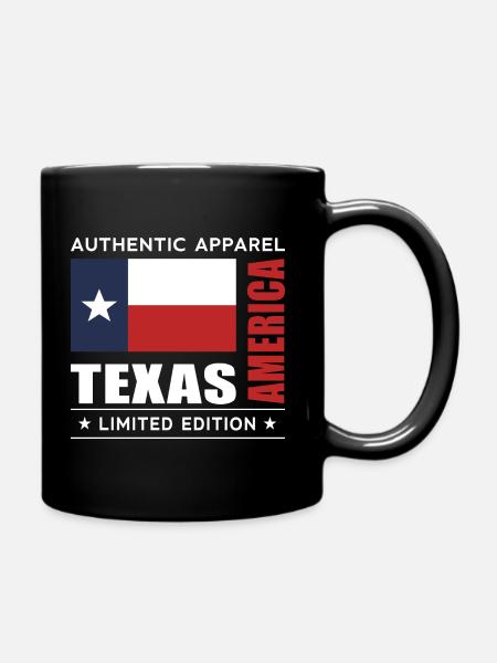 Texas - Tasse einfarbig - Schwarz
