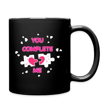 You Complete Me - Full Colour Mug - black - Right