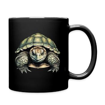 Grand T-Shirt Tortue Magnifique Motif Repti - Mug uni - noir - Droite