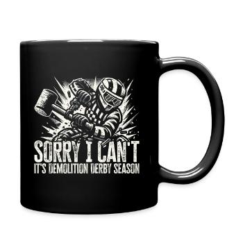 Demolition Derby Season - Gift for Real Fans - Full Colour Mug - black - Right