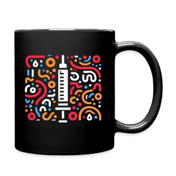 Gift for diabetics - Full Colour Mug - black - Right