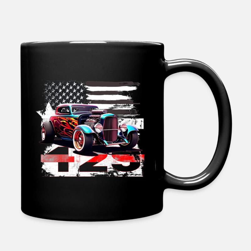 US Muscle Car Hot Rod - Mug uni - noir